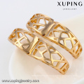 91891 Xuping 18k plated copper alloy hoop earring without zircon